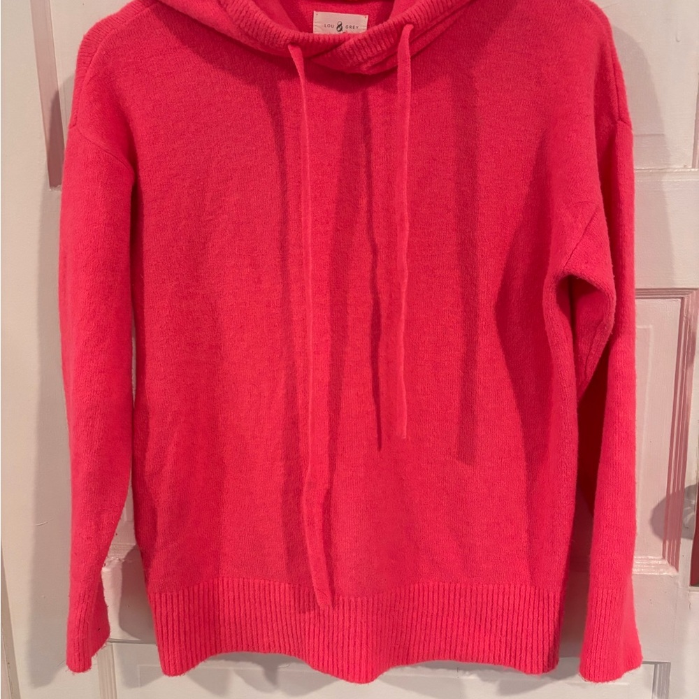 Lou & Grey Vibrant Pink Hoodie size Small